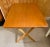 Brown 1960s Hans J. Wegner Mid Century Modern Accent Table with Teak X Base For Sale - Image 8 of 12