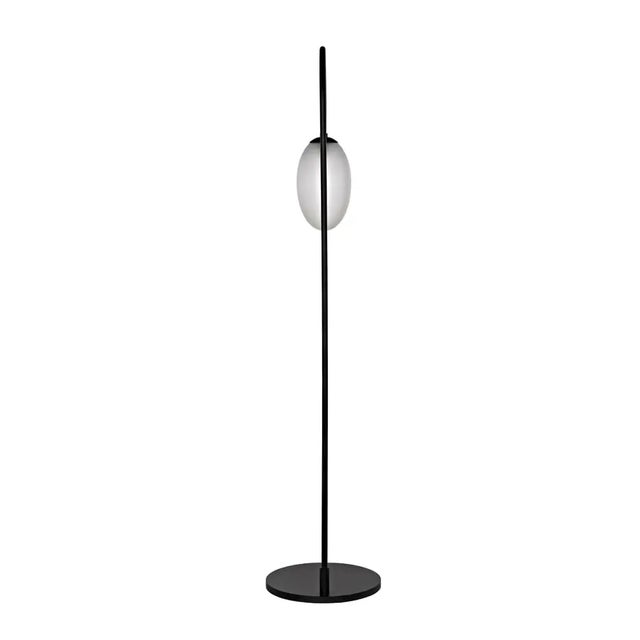 Not Yet Made - Made To Order NOIR Swan Floor Lamp, Black Iron For Sale - Image 5 of 6
