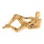 Mid-Century Gold-Plated Ceramic Sculpture of a Reclining Woman Signed Jaru For Sale