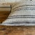 Custom Embroidered Stripe French Linen and Wool Pillow For Sale - Image 4 of 5