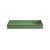 This chic tray features a green faux crocodile finish accented with gold edging, blending bold texture with refined...