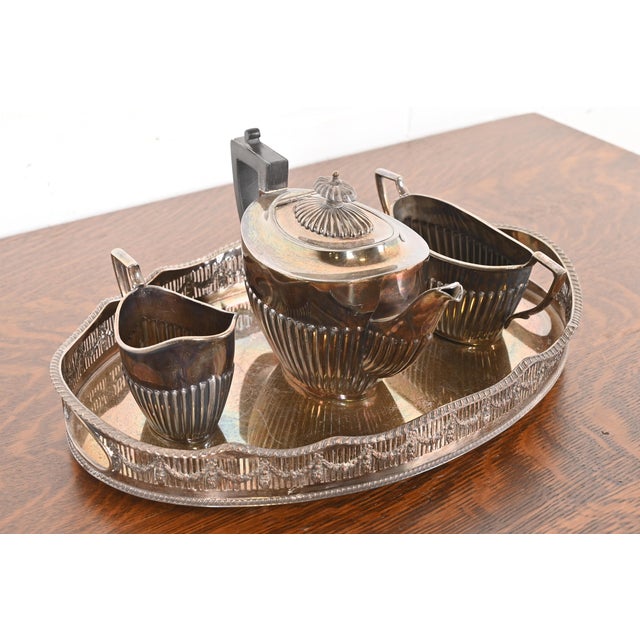 English Victorian Silverplate Tea and Coffee Service Set For Sale - Image 12 of 12