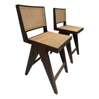 Restoration Hardware, Jakob Cane Bar & Counter Stool For Sale