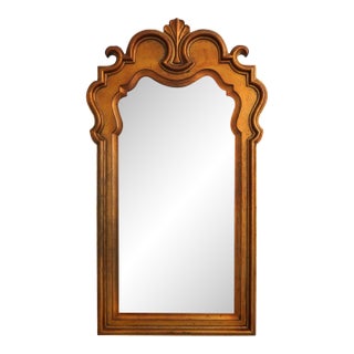 Drexel Vintage Hollywood Regency Gold Finish Decorator Mirror For Sale