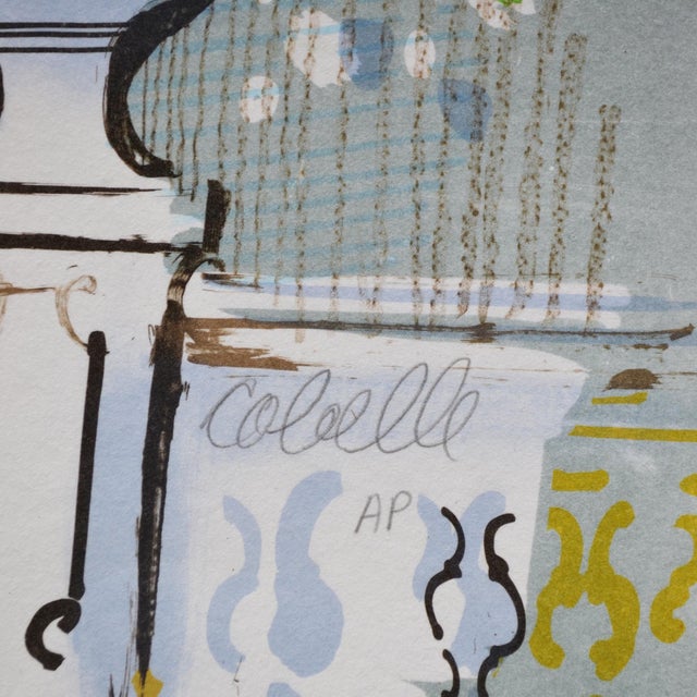 ""Music Man" is an original color lithograph by French-American painter Charles Cobelle (1902–1994), hand signed in pencil...
