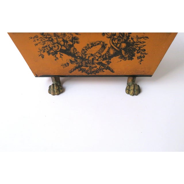 Italian Cachepot Plant Holder or Desk Accessory Neoclassical Empire Style, Signed Italy For Sale - Image 10 of 13