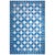 1930s Blue White Octagonal Antique Indian Cotton Dhurrie Rug 12'3" X 19' Flat Weave Cotton Carpet For Sale - Image 15 of 17