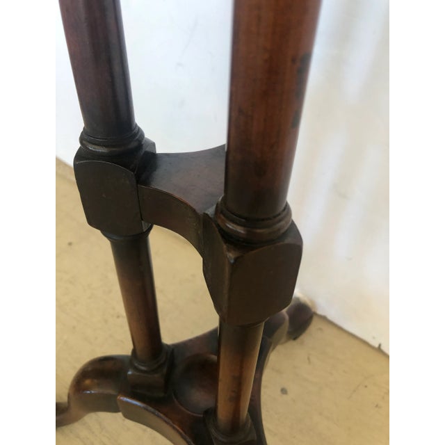 Chippendale Antique Crotch Mahogany Chippendale Style Side Drinks Table For Sale - Image 3 of 11