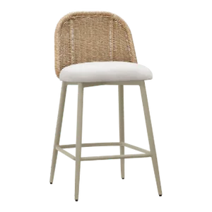 Alexa Cream Outdoor Counter Stool