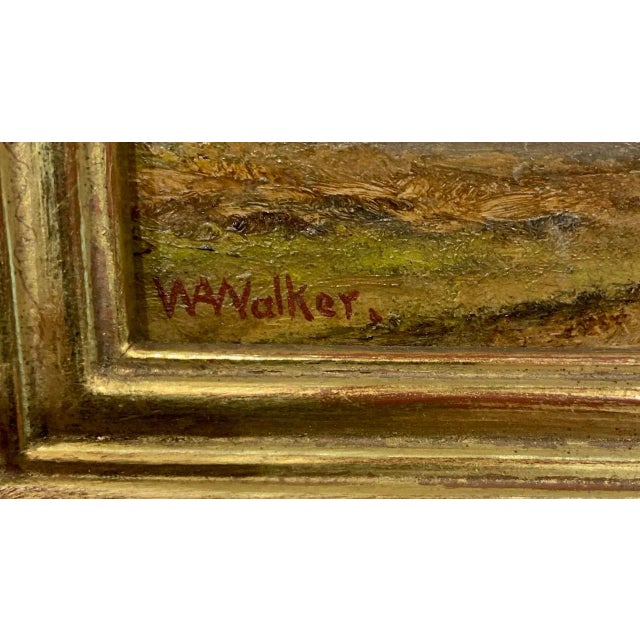 Late 20th Century Late 20th Century Southern Homestead Landscape Oil Painting, Framed For Sale - Image 5 of 6