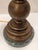 Vintage Classic Solid Brass and Green Marble Table Desk Lamp For Sale - Image 10 of 14