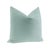 Contemporary 22" Spa Blue Designer Velvet Pillows - A Pair For Sale - Image 3 of 4