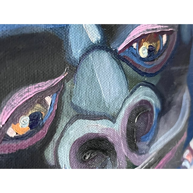 2000 - 2009 Circus Canvas Banner Gorilla Loading the Train Joni Wildman Oil Painting For Sale - Image 5 of 14