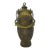 Chinese Antique Gilt Bronze Ware Cicada Wine Pot Vessel With Lid & Handle For Sale