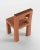 Contemporary Modern Raw Chair in Burnt Orange Bouclé from Collector For Sale - Image 3 of 6