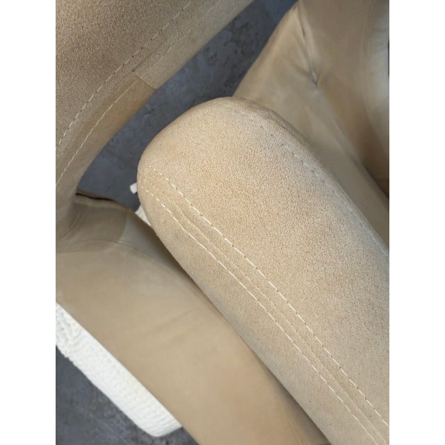 1980s Pair Postmodern Jaymar Cantilever Sculptural Lounge Chairs For Sale - Image 12 of 12