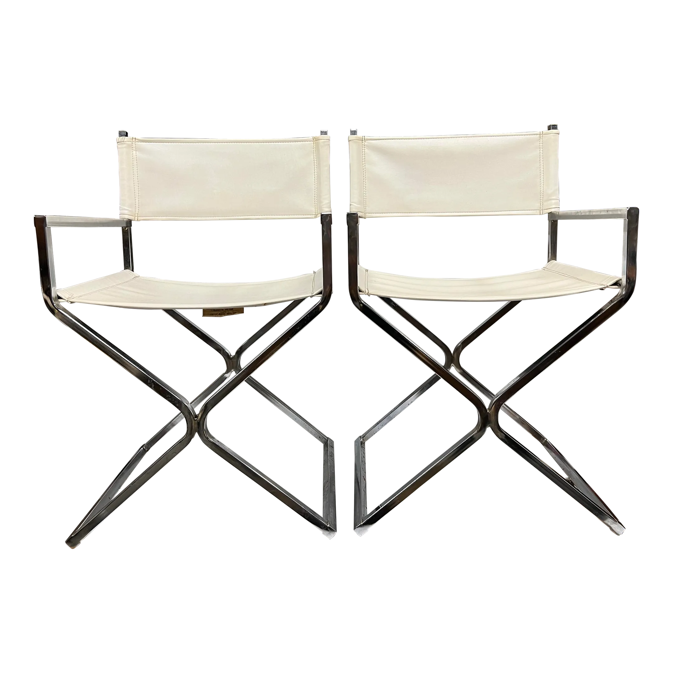 1960s Robert Kjer Jakobsen & Virtue Bros Directors Chairs White