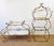 Vintage 1960s Italian Gold Gilt Curvy Tiered 2pc Etagere Shelf For Sale - Image 13 of 17