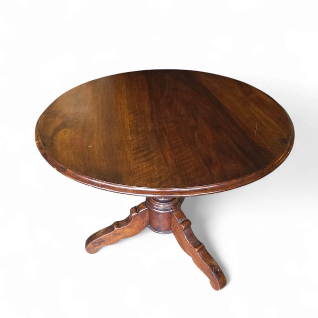 Brown Mid-19th Century Italian Renaissance Walnut Center Table For Sale - Image 8 of 8