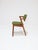 Mid-Century Modern Model 42 Dining Chairs in Teak and Green Fabric by Kai Kristiansen for Schou Andersen, Denmark, 1960s, Set of 6 For Sale - Image 3 of 15