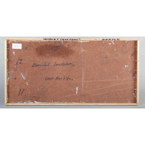 Lars Bertle. Abstract Landscape Composition, 1950s-1960s, Oil on Panel For Sale - Image 4 of 6