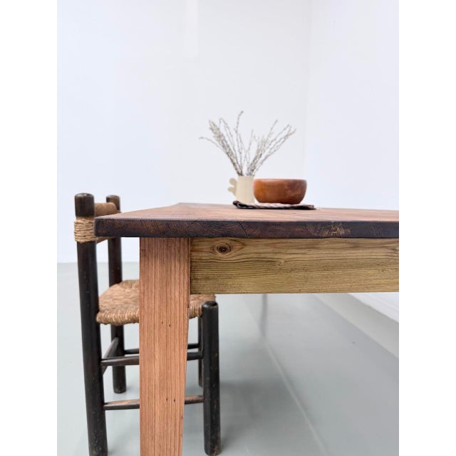 Vintage Farmhouse Table in Pine, 1950s For Sale - Image 14 of 18