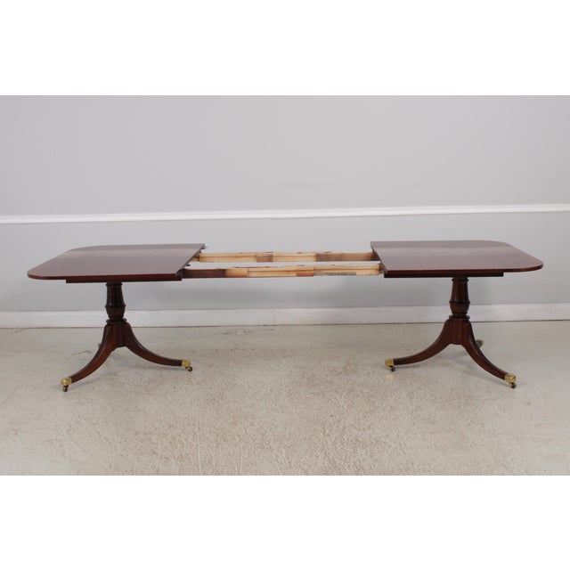 Drexel Regency Style Mahogany Dining Table For Sale - Image 12 of 18