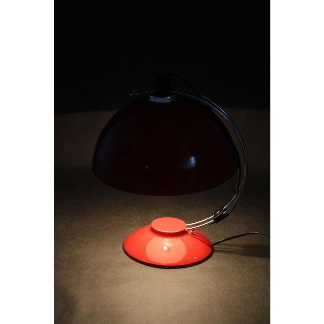 Red Table Lamp, 1970s For Sale - Image 13 of 16