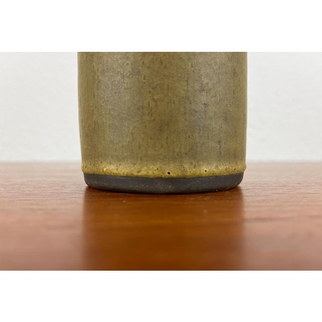 Mid-Century German Minimalist Studio Pottery Vase from BKW Böttger Keramik Wandsbek, Hamburg, 1960s For Sale - Image 5 of 17