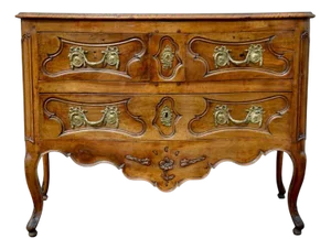 Louis XV Walnut Chest of Drawers, 18th Century