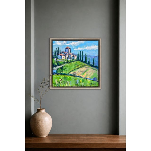 Tuscan Hills - Original Oil Painting Landscape Italy For Sale - Image 12 of 13