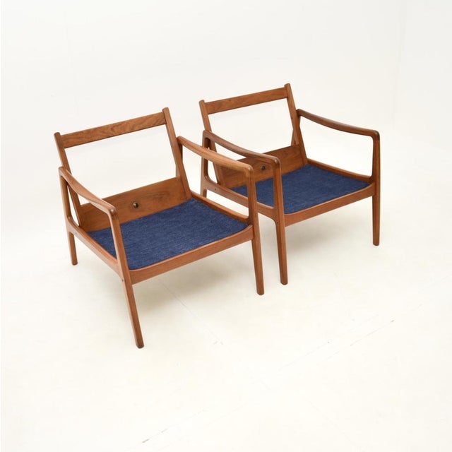 1960s Danish Teak Armchairs by Ole Wanscher for France & Søn / France & Daverkosen, 1960s, Set of 2 For Sale - Image 5 of 13