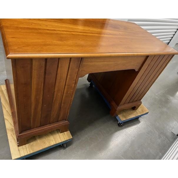 Chippendale Mid 20th Century Stickley Cherry Chippendale Desk For Sale - Image 3 of 6