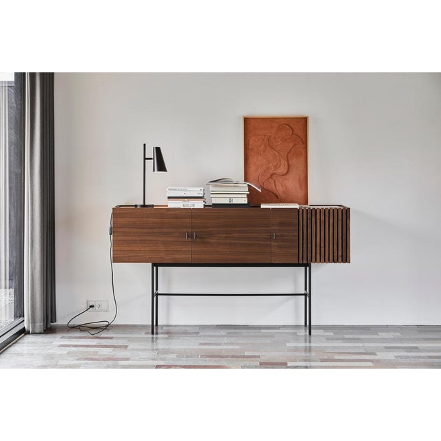 Walnut Array Highboard 80 by Says Who For Sale - Image 10 of 16