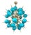 21st Century Tiffany Blue Murano Pinocchio Chandelier by Fabio LTD For Sale