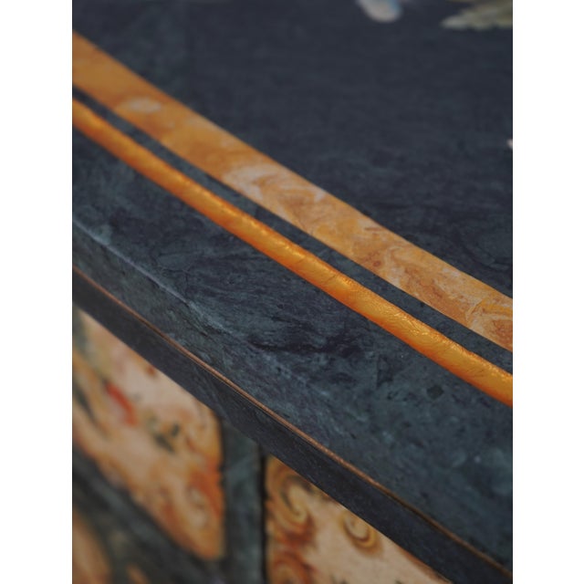 1930s Venetian Marble Top Paint Decorated Console Sideboard For Sale - Image 15 of 18
