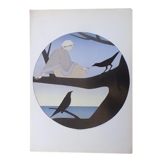 Vintage Signed Will Barnet Lithograph - "Silent Season With Crows" For Sale