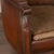 Wood 20th Century Vintage Danish Brown Leather Three Seat Sofa For Sale - Image 7 of 18