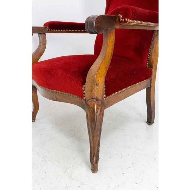 French Louis Philippe Armchair, 1800s For Sale - Image 5 of 10