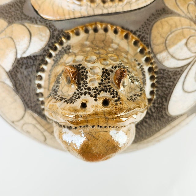 Monumental Randy Brodnax Covered Vessel With Frogs For Sale - Image 9 of 13