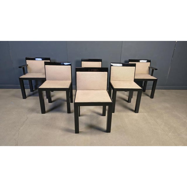 Teatro Chairs by Aldo Rossi and Luca Meda for Molteni, 1980s, Set of 6 For Sale - Image 18 of 18