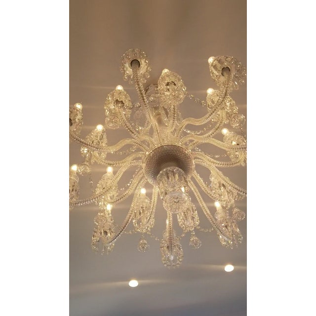 Silver Grand 18 Arms Multi‑Tier Crystal Chandelier For Sale - Image 8 of 17
