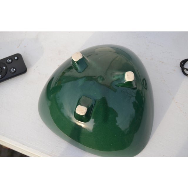 1950s Mid Century Modern Green Ceramic Ikebana Planter For Sale In Columbia, SC - Image 6 of 11