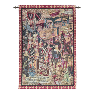 The King's Knights Loom Woven Tapestry - 142 X 97 Cm (4'8" X 3'2") - Requires Rod Size 3