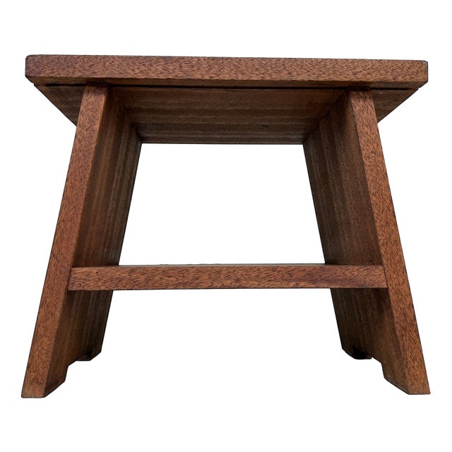 Japanese Wooden Step Stool, Fumidai, 1970s For Sale
