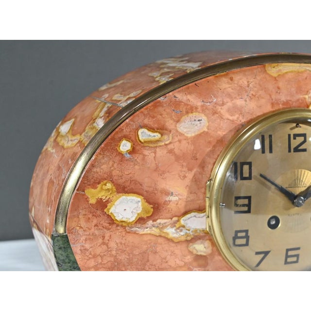 Stone Art Deco Marble Fireplace Trim Set from Diedisheim, 1920s, Set of 3 For Sale - Image 7 of 18