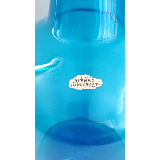 1960s Decanter Blenko Vase #6955-L For Sale - Image 5 of 7