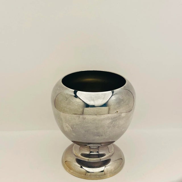 Metal Vintage Silverplate Decorative Bowl For Sale - Image 7 of 7