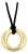 Tiffany & Co. Peretti Sevillana 18k Yellow Gold & Black Cord Pendant Necklace For Sale