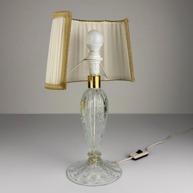 Murano Glass Table Lamp from Barovier and Toso, Italy, 1980s For Sale - Image 9 of 18